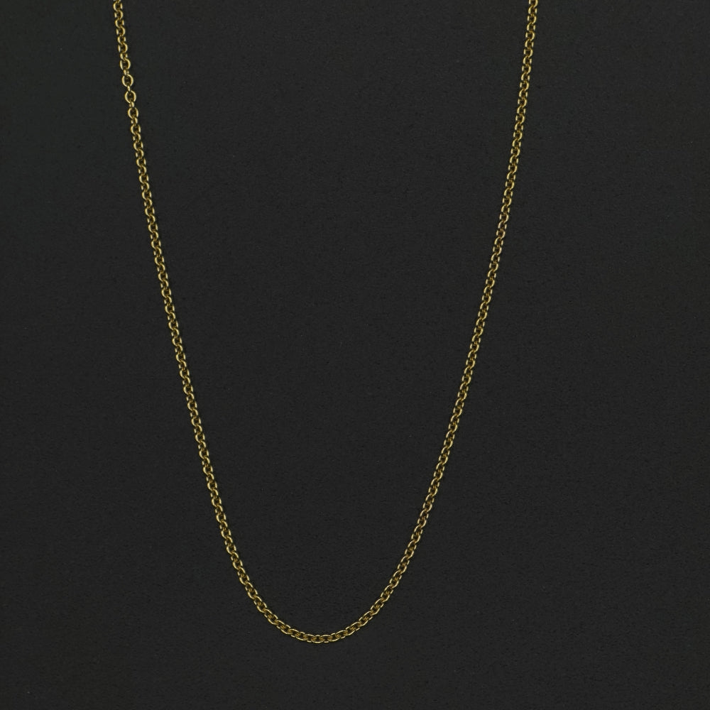 Ankerkette 1,1mm rund 9Kt GOLD