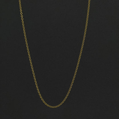 Ankerkette 1,1mm rund 9Kt GOLD