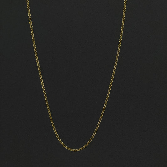 Ankerkette 1,1mm rund 9Kt GOLD