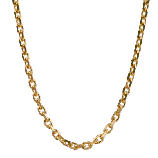 Ankerkette 1,3mm diamantiert 14Kt GOLD. Urban Chains Club