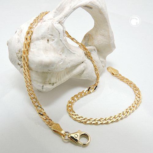 Doppelpanzer Armband 2,8mm 14Kt GOLD - Urban Chains Club