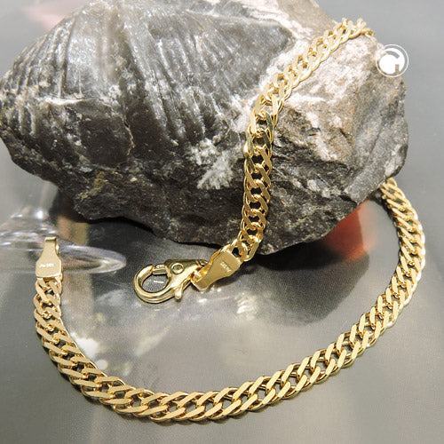 Doppelpanzer Armband 3,7mm 14Kt GOLD - Urban Chains Club