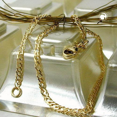 Doppelpanzer Collier 2,2mm 14Kt GOLD - Urban Chains Club