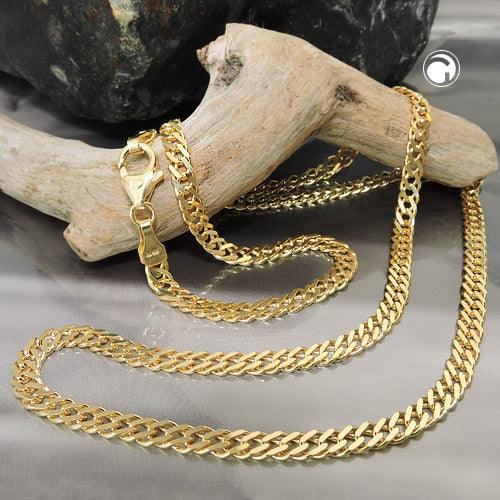 Doppelpanzer Collier 3,7mm 14Kt GOLD - Urban Chains Club