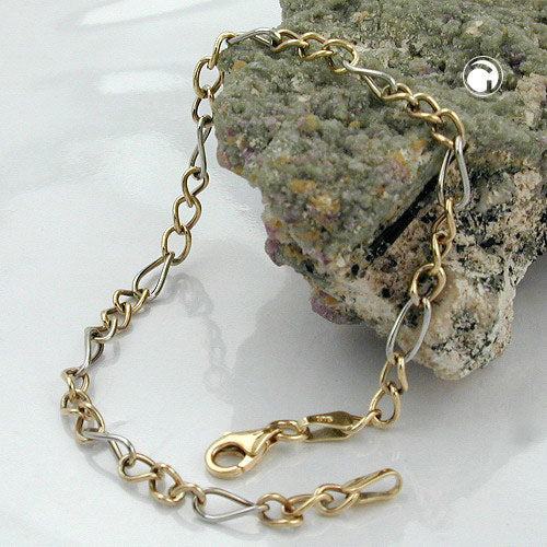 Figarokette Armband bicolor 3,6mm 9Kt GOLD - Urban Chains Club