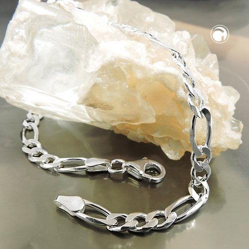 Figarokette flach Armband 4,8mm Silber 925 - Urban Chains Club