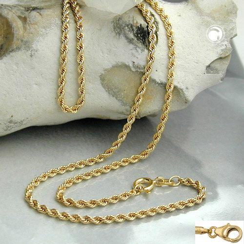 Kordelkette 2mm 9Kt GOLD - Urban Chains Club