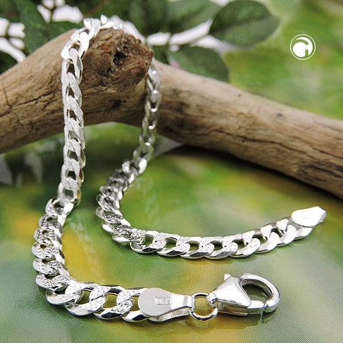 Panzerkette Armband 4,8mm mit Muster Silber 925 - Urban Chains Club