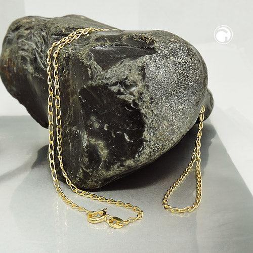 Weitpanzerkette 2mm glänzend 9Kt GOLD - Urban Chains Club