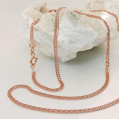 Zwillingspanzerkette 2mm 9Kt Rotgold - Urban Chains Club